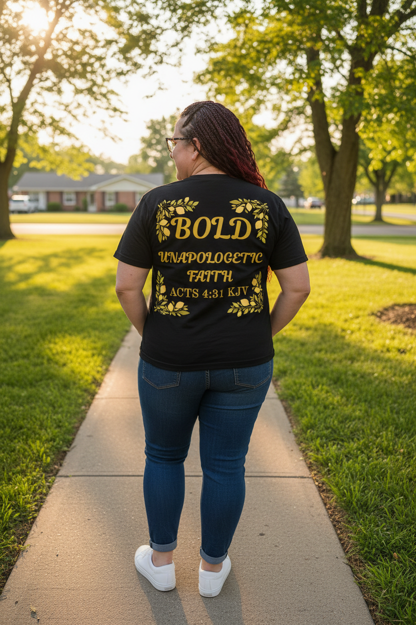 Unashamed Woman Tee - Back Mockup